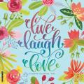 Live, Laugh, Love 2025 12" x 12" Wall Calendar