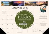 National Parks 2025 17" x 12" Small Monthly Deskpad