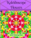 Kaleidoscope Flowers: Adult Coloring Book