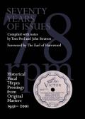 Seventy Years of Issues: Historical Vocal 78rpm Pressings from Original Masters 1931-2001