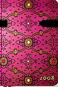 French Ornate 2008 Fuchsia Mini Day at a Time Dayplanner