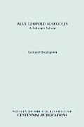 Max Leopold Margolis: A Scholar's Scholar