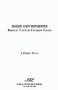 Signs and Wonders: Biblical Texts in Literary Focus