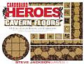 Cardboard Heroes Cavern Floors: 83 Full-Color Rooms and Corridors with 70 Assorted Skeletons, Pits, Treasures, and Mosters for Your Underground Explor