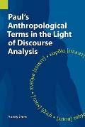 Paul's Anthropological Terms in the Light of Discourse Analysis