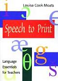 Speech to Print Language Essentials for Teachers Sample Exercise
