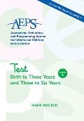 AEPS Test Birth to Three Years and Three to Six Years
