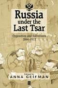 Russia Uner the Last Tsar Paper