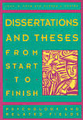 Dissertations & Theses From Start To Fin