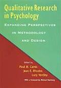 Qualitative Research in Psychology Expanding Perspectives in Methodology & Design