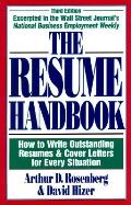 Resume Handbook How To Write Outstanding