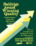 Baldridge Award Winning Quality 12th Edition