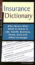 Insurance Dictionary What Means What When It Comes to Life Health Business Home Auto & Other Coverages