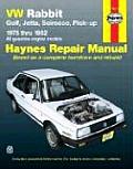 Volkswagen Rabbit Jetta Scirocco Pickup Repair Manual 1975 1992
