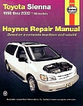 Haynes Manuals Toyota Sienna 1998 Thru 2