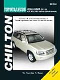 Toyota Lexus Highlander 2001 06 RX 300 330 1999 06 Repair Manual