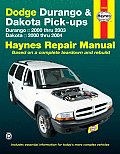 Haynes Dodge Durango 2000 2003 & Dakota Pick Ups 2000 2004 Repair Manual