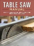Table Saw Manual Setting Up Blade Use & Care Ripping & Cross Cutting Creating Angles Bevels Joinery