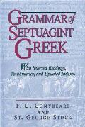 Grammar Of Septuagint Greek With Selecti