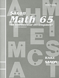 Saxon Math 65 Test Forms