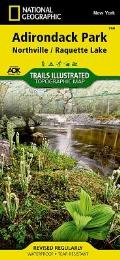 National Geographic Trails Illustrated Map||||Northville, Raquette Lake: Adirondack Park Map