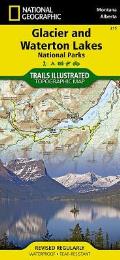 National Geographic Trails Illustrated Map||||Glacier and Waterton Lakes National Parks Map