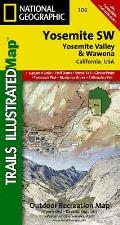 National Geographic Trails Illustrated Map||||Yosemite SW: Yosemite Valley and Wawona Map