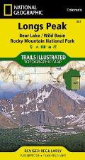National Geographic Trails Illustrated Map||||Longs Peak: Rocky Mountain National Park Map [Bear Lake, Wild Basin]
