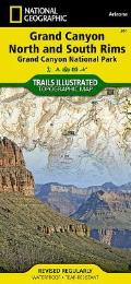 National Geographic Trails Illustrated Map||||Grand Canyon, North and South Rims Map [Grand Canyon National Park]