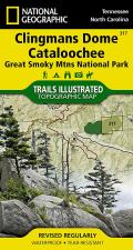 National Geographic Trails Illustrated Map||||Great Smoky Mountains National Park East: Clingmans Dome, Cataloochee Map