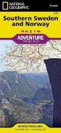 National Geographic Adventure Map||||Southern Sweden and Norway Map