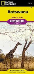 National Geographic Adventure Map||||Botswana Map