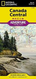 National Geographic Adventure Map||||Canada Central Map