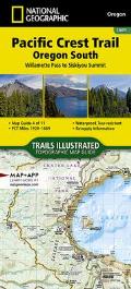 National Geographic Topographic Map Guide||||Pacific Crest Trail: Oregon South Map [Willamette Pass to Siskiyou Summit]