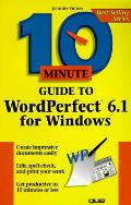 10 Minute Guide To Wordperfect 6.1 For Windows