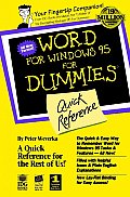 Word for Windows 95 for Dummies, Quick Reference