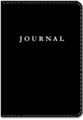 Leatherlook Journal Black Embossed Both