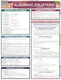 Algebraic Equations Laminate Reference Chart