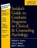 Insiders Guide To Graduate Programs In Clinica