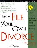 How To File Your Own Divorce 4th Edition