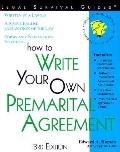 How To Write Your Own Premarital Agreeme