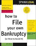 How To File Your Own Bankruptcy 6th Edition