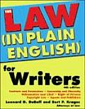 Law In Plain English For Writers 4th Edition