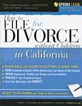 File for Divorce in California Without Children (File for Divorce in California Without Children)