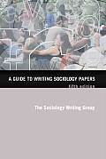 Guide To Writing Sociology Papers 5th Edition