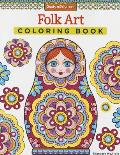 Folk Art Around the World Coloring Book