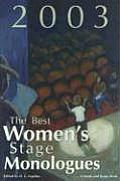 Best Womens Stage Monologues of 2003