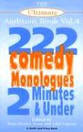 Ultimate Audition Book Volume 4 222 Comedy Monologues 2 Minutes & Under