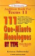 111 One Minute Monologues by Type