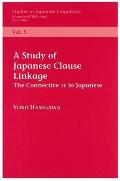 Study Of Japanese Clause Linkage The